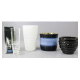 Crystal Bud Vase & Ceramic Decor