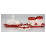 Cranberry Cream & Sugar, Butter Dish+