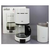 Braun Coffee Maker, Krups Coffee Grinder