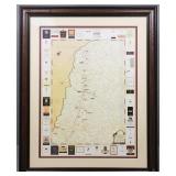 Framed Map - Napa Valley