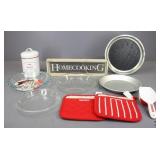 Sur La Table Potholders, Pyrex Baking Dishes