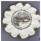 Johnson Bros Egg Plate