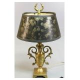 Small Brass Lamp w/Shade