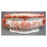 Orange & White Planter