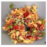 Fall Wreath in Wreath Box