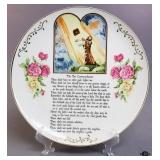 Ucagco Ten Commandments Porcelain Plate