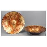 Decorative Glass Charger and Bowl