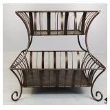 Metal Two-Tier Stand
