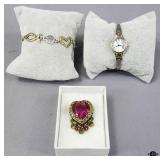 Rumors Watch, Bracelet, Brooch