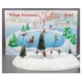 Dept 56 Village Animated Skating Pond