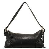 Coach Black Pebble Leather Shoulder Bag