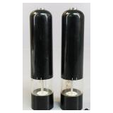 Pair of Acrylic Battery Operated Pepper Mills