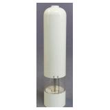 White Plastic Battery Operated Pepper Mill