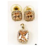 Earrings & Pendant Set