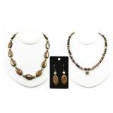 Gemstone Beaded Necklaces & Earrings