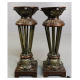 Metal & Wood Candle Holders