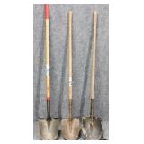 3pc Assorted Shovels