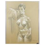 Drawing mounted on MDF