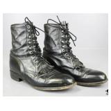 Justin Leather Kiltie Lacer Boots Men