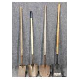 4pc Assorted Shovels
