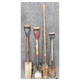 4pc Assorted Shovels
