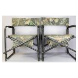 Pair of Folding Camo Hunting Chairs