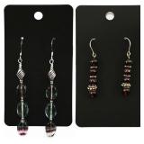 2pr Sterling Silver Earrings