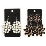 2pr Statement Earrings