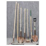 8pc Assorted Shovels & Garden Tools