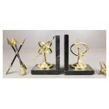 Decor including Marble Bookends