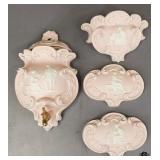 Pink Wedgwood Type Wall Decor