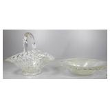 Glass Bowl & Basket