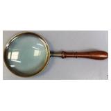 Metal & Wood Magnifying Glass