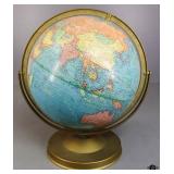 Globe on Wood/Metal Stand