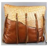 Leather Throw Pillow