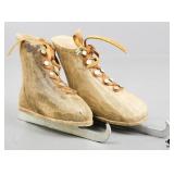 Wood Ice Skates Decor