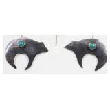 Sterling & Turquoise Pierced Earrings