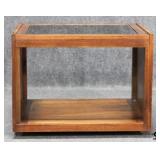 Glass Top End Table