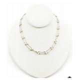 Sterling Silver Pearl Necklace