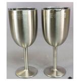 Pair of True North Wine Glasses
