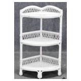 Wicker Corner Shelf