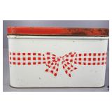 Vintage Metal Vented Hinged  Box