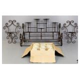 Crown Court Fireplace Candle Holder NIB