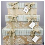 Fabric Covered Boxes by Storage Sense
