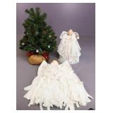 Lighted Christmas Decor & Angel