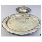 Sheffield Silver Plate Platter & Dish