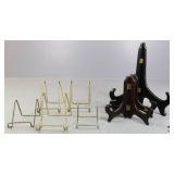 Plate Stands - Wood & Metal