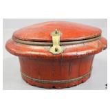 Wood Bowl W/Lid & Latch