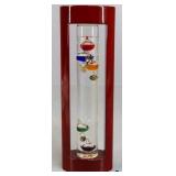 Tabletop Weather Wood & Glass  Barometer