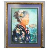 Framed Signed Print by Pat Hart